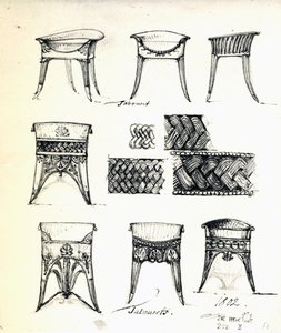 Progetti per tabouret da Karl Haller von Hallerstein