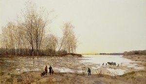 Paesaggio Boschivo Allagato, c.1875-80 da Karl Heffner