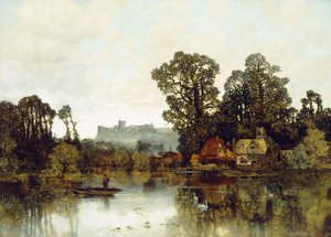 Il fiume Tamigi con vista sul Castello di Windsor da Karl Heffner