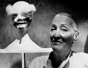 Ritratto della pittrice e scultrice tedesca Meret Oppenheim