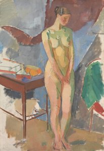 Nudo femminile in piedi