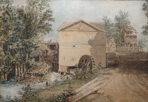 Polotnyany zavod, una tenuta di famiglia della famiglia Goncharov, 1839 da Karl Ivanovich Kolmann