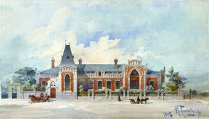 La casa di Alexey Alexandrovich Bakhrushin a Mosca, 1896 da Karl Karlovich Gippius