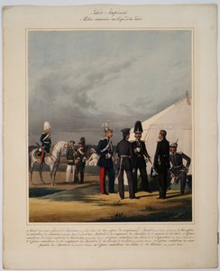 Pionieri, invalidi e gendarmi del Corpo delle Guardie Imperiali, 1867 da Karl Karlovich Piratsky