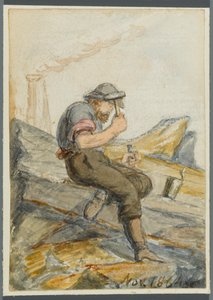 Lavoratore della pietra, 1864 da Karl L.H. Mueller