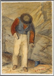 Lavoratore della pietra, 1864 da Karl L.H. Mueller