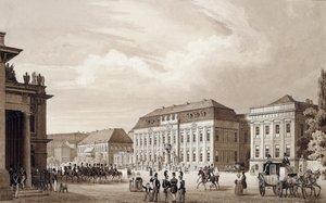 Unter Den Linden, Berlino, c.1840 da Karl Loeillot de Mars