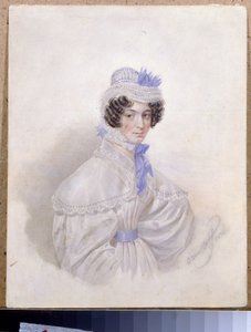 Ritratto di Anna Borisovna Bakunina da Karl Pavlovich Bryullov