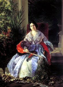 Ritratto della principessa Elizaveta Pavlovna Saltykova, 1841 da Karl Pavlovich Bryullov