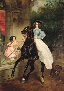 La cavallerizza, ritratto di Giovanina e Amacilia Paccini, pupille della contessa Samoilova
