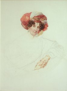 Donna con turbante. Ritratto della Contessa Maria Grigoryevna Razumovskaya, nata Vyazemskaya da Karl Pavlovich Bryullov