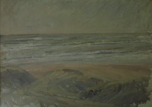 Vista dalle dune sul Mare del Nord da Karl Schou