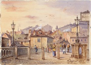 Il ponte di Santa Maddalena sul fiume Vienna da Karl Wenzel Zajicek