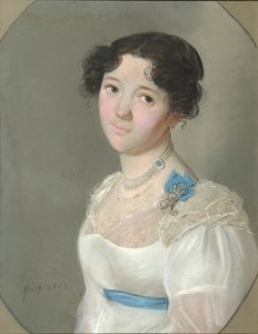 Ritratto della Contessa Agrafena Yuryevna Obolenskaya 1789-1829, nata Neledinskaya-Meletskaya, 1812 da Karl Wilhelm Bardou