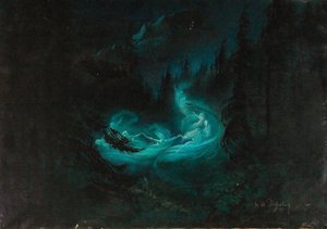 La danza delle fate, 1895 da Karl Wilhelm Diefenbach
