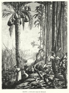 Sponde del canale Mahmoudiyah, Egitto da Karl Wilhelm Gentz