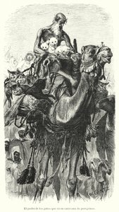 Guardiano dei gatti che viaggia con una carovana di pellegrini da Karl Wilhelm Gentz