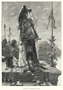 Sacrificio di una vergine al Nilo nell