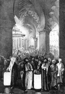 La preghiera durante una notte di Ramadan, 1881 da Karl Wilhelm Gentz