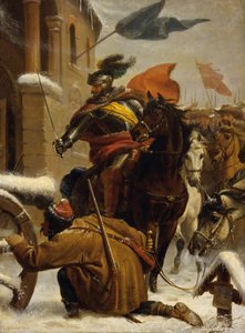 Incursione di Johann de Werth vicino a Tuttlingen, 1643, 1866 da Karl von Blaas