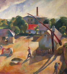 Un villaggio contadino da Karoly Patko