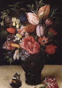 Natura morta di fiori, 1620-21 da Kasper or Gaspar van den Hoecke