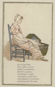 Ninna nanna bambino (litografia a colori)