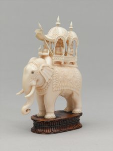 Re nero, pezzo degli scacchi, India, circa 1820