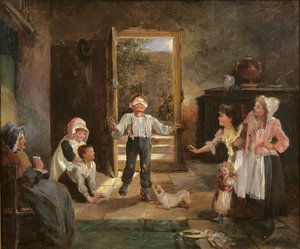 Bambini che giocano a mosca cieca da Kate Gray