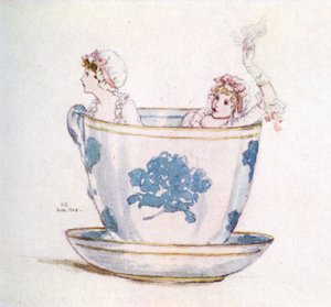 Una calma in una tazza da tè di Kate Greenaway da Kate Greenaway