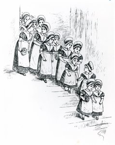 Bambini di carità, c.1880 (incisione)