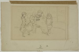 Gruppo di bambini da Kate Greenaway
