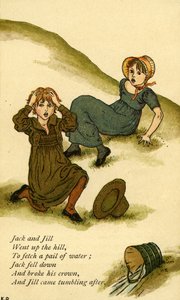 Jack e Jill illustrato da Kate Greenaway