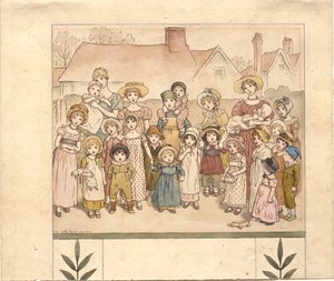 Spettacolo di strada da Kate Greenaway