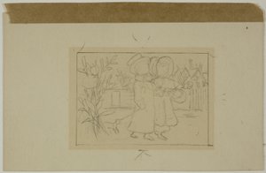 Due figure che camminano da Kate Greenaway