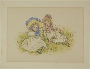 Due Bambine con Cappelli da Kate Greenaway
