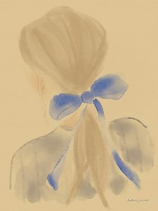 La ragazza con il fiocco blu tra i capelli