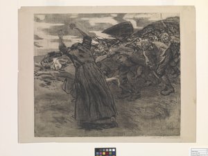 Losbruch (Outbreak) da Käthe Kollwitz