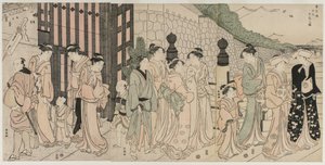 Mille autunni, diecimila anni sul ponte Tokiwa da Katsukawa Shuncho