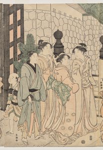 Mille autunni, diecimila anni sul ponte Tokiwa da Katsukawa Shuncho