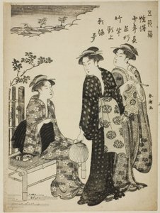 Il festival di Tanabata, dalla serie "Divertimenti dei cinque giorni di festa (Gosetsu asobi)" da Katsukawa Shuncho