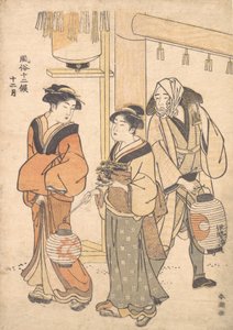 Il Dodicesimo Mese: Dicembre da Katsukawa Shuncho