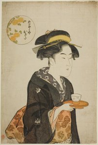 La Cameriera Okita del Naniwaya da Katsukawa Shuncho