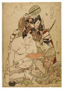 Edo Triptych, c.1743-1812 da Katsukawa Shunei