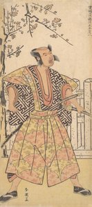 Otani Hirohachi come samurai vestito in un gaudy kamishimo da Katsukawa Shun