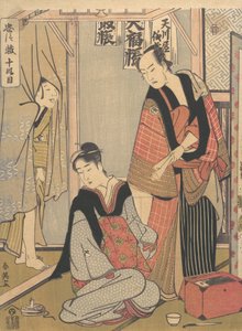 Scena dal decimo atto di Chushingura da Katsukawa Shun