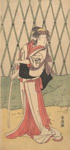 Segawa Kikunojo, in un ruolo femminile, 1762-1819 da Katsukawa Shun