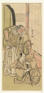 Attori Nakamura Nakazo I e Ichikawa Danjuro V come nobili da Katsukawa Shunjo