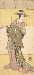 Un attore della linea Segawa Tomisaburo come cortigiana, ca. 1790 da Katsukawa Shunko