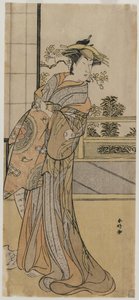 Arashi Murajiro come una Cortigiana che Tiene una Lettera, fine anni 1780